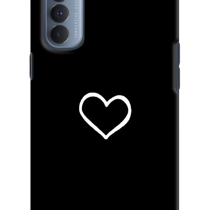 Heart Oppo Reno4 Pro Hard Case Back Cover by Casekaro