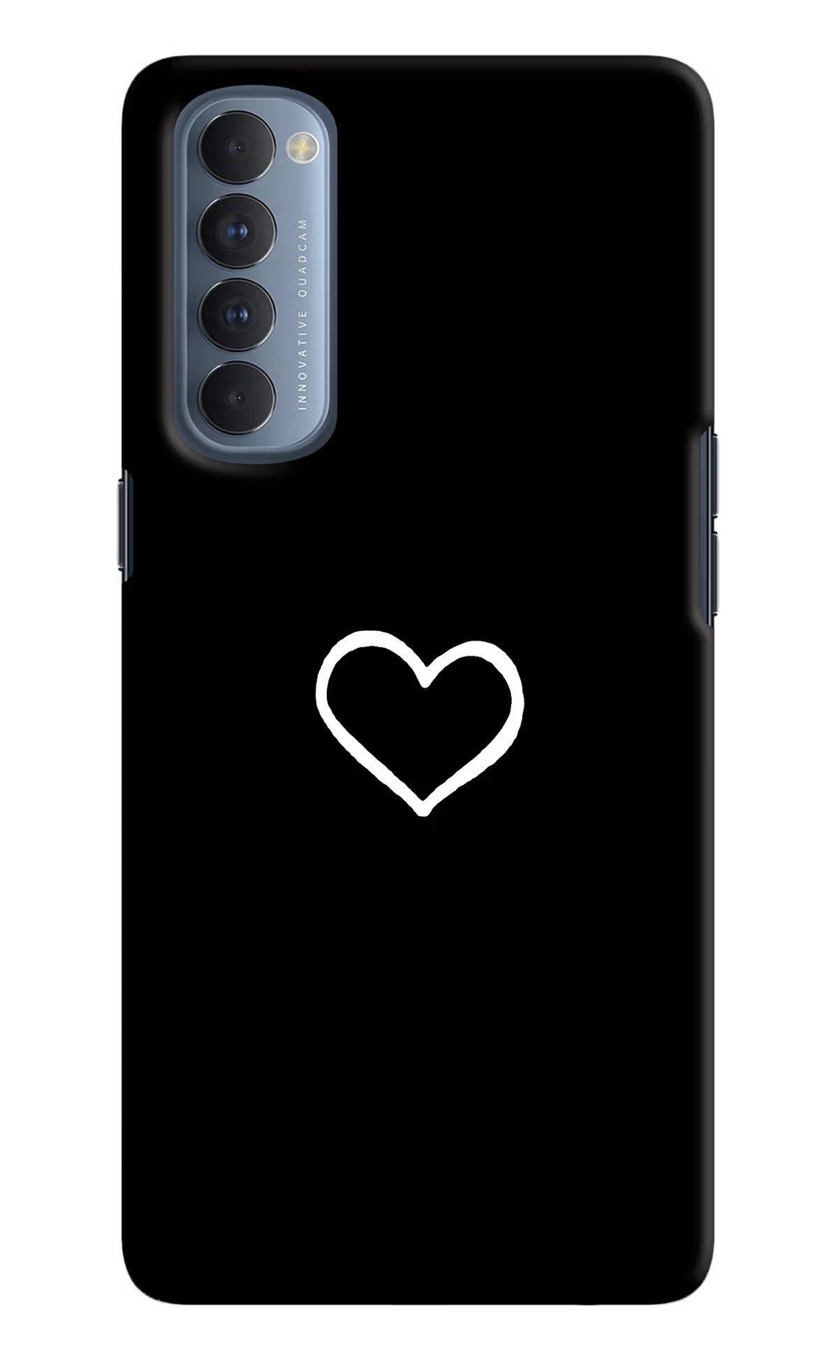 Heart Oppo Reno4 Pro Hard Case Back Cover by Casekaro