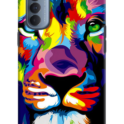 Lion Oppo Reno4 Pro Hard Case Back Cover by Casekaro
