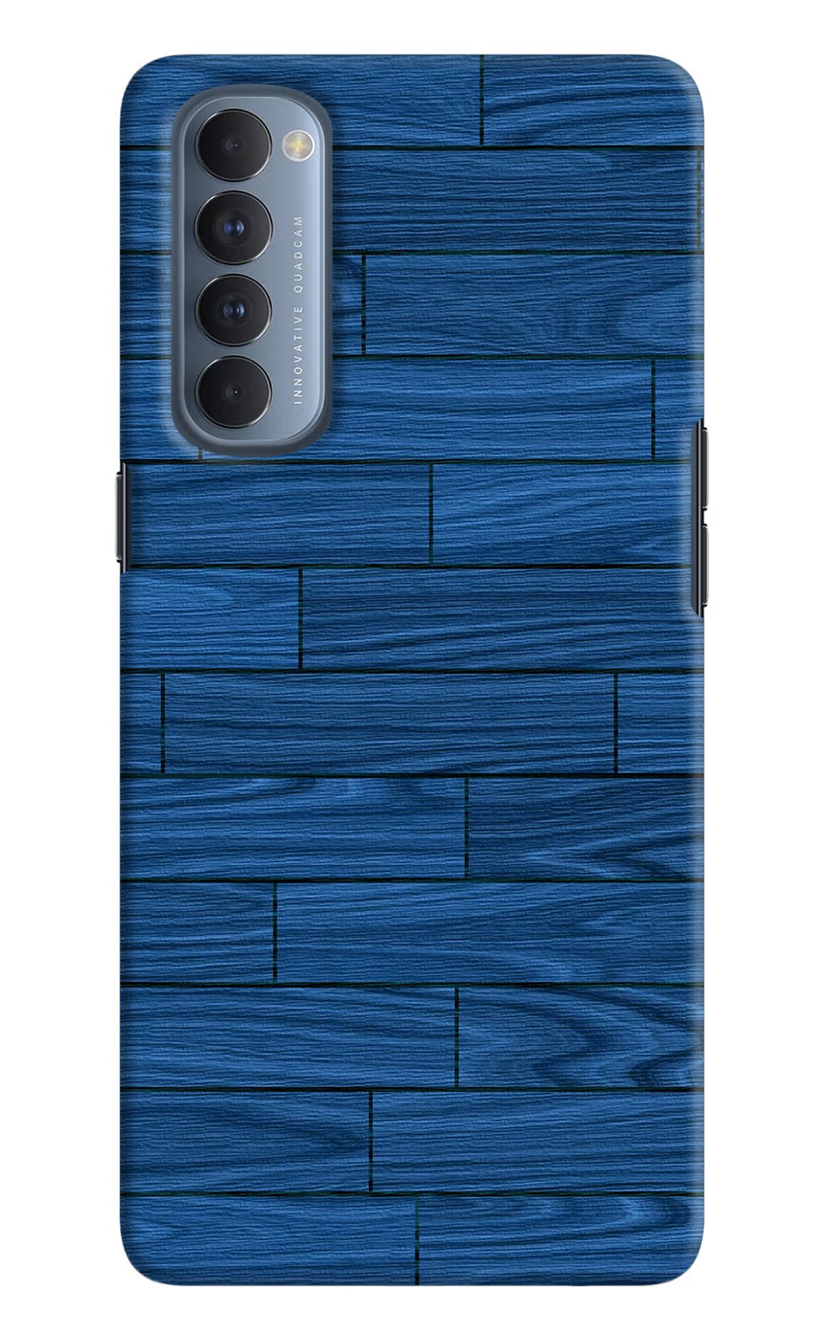 Wooden Texture Oppo Reno4 Pro Hard Case Back Cover by Casekaro