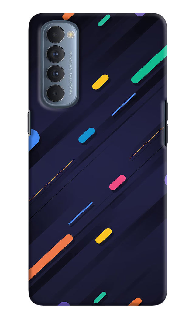 Abstract Design Oppo Reno4 Pro Hard Case Back Cover by Casekaro