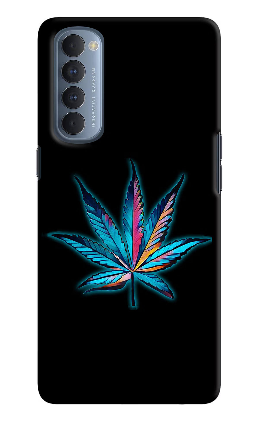 Weed Oppo Reno4 Pro Back Cover, Hard case