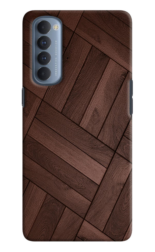 Wooden Texture Design Oppo Reno4 Pro Hard Case Back Cover by Casekaro