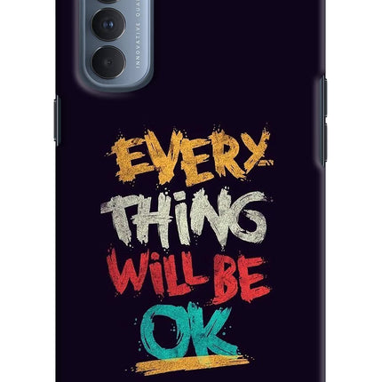 Everything Will Be Ok Oppo Reno4 Pro Hard Case Back Cover by Casekaro