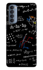 Mathematics Formula Oppo Reno4 Pro Hard Case Back Cover by Casekaro