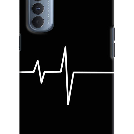 Heart Beats Oppo Reno4 Pro Hard Case Back Cover by Casekaro