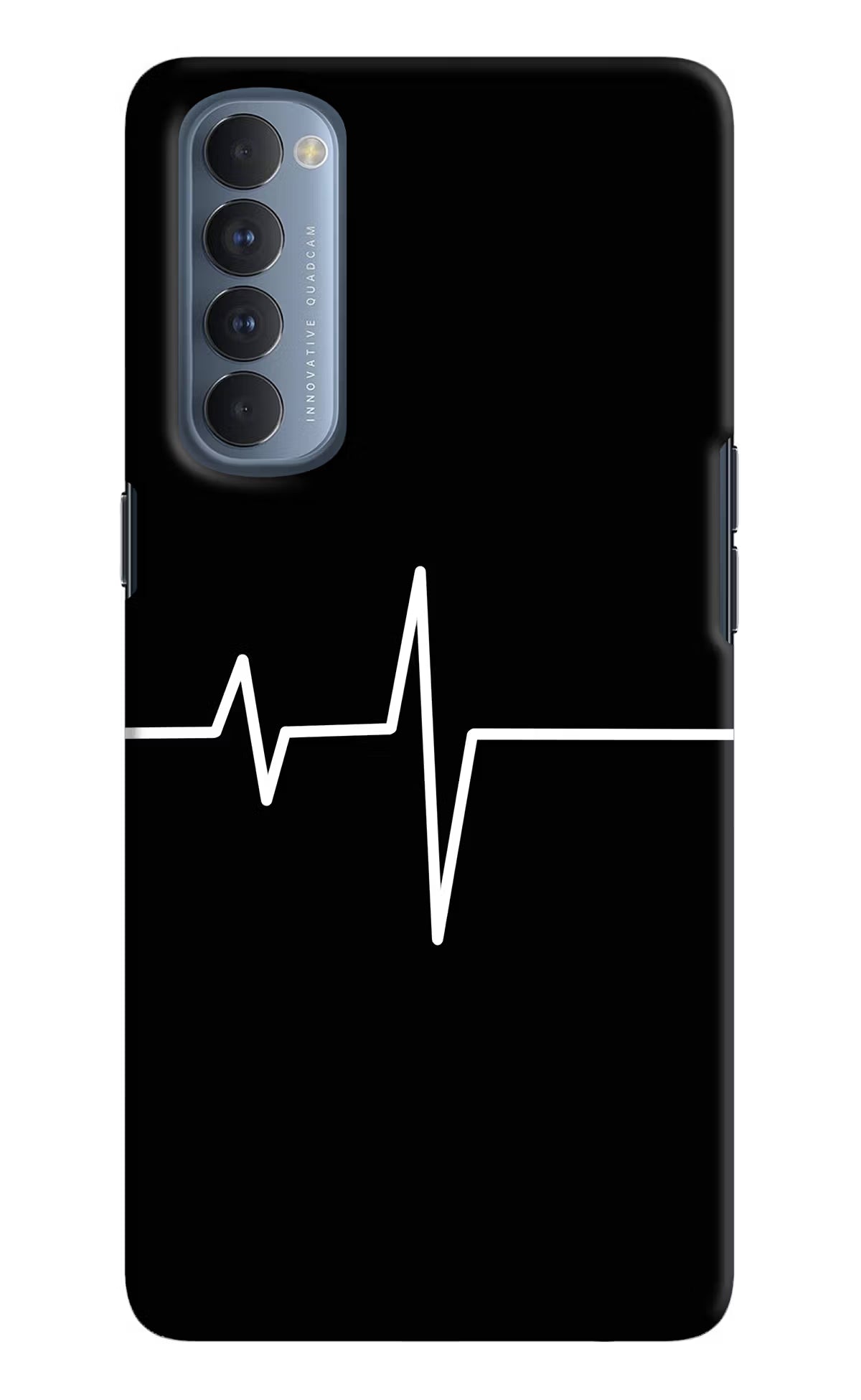 Heart Beats Oppo Reno4 Pro Hard Case Back Cover by Casekaro