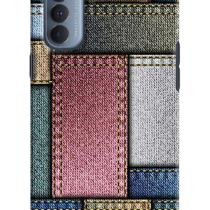 Multicolor Jeans Oppo Reno4 Pro Hard Case Back Cover by Casekaro