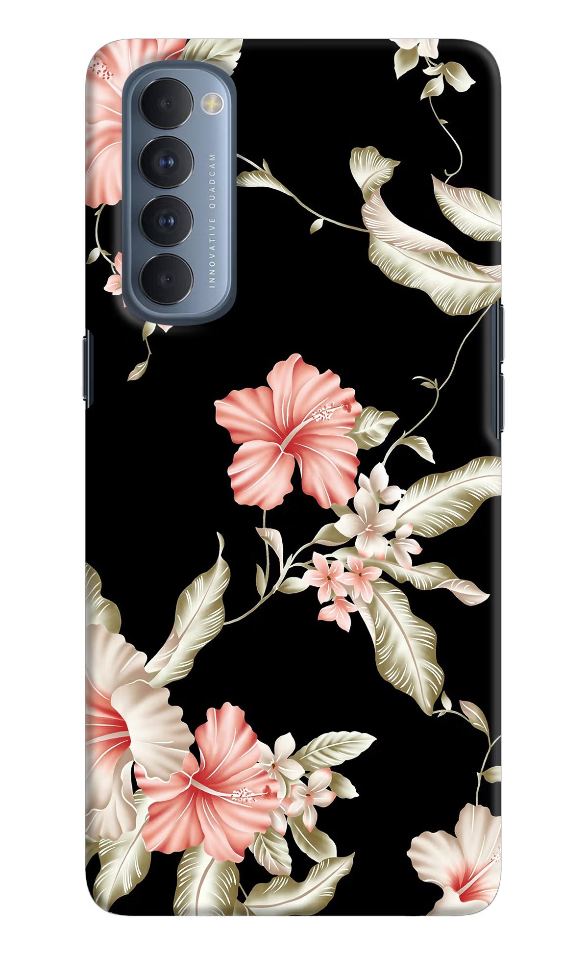 Flowers Oppo Reno4 Pro Hard Case Back Cover by Casekaro