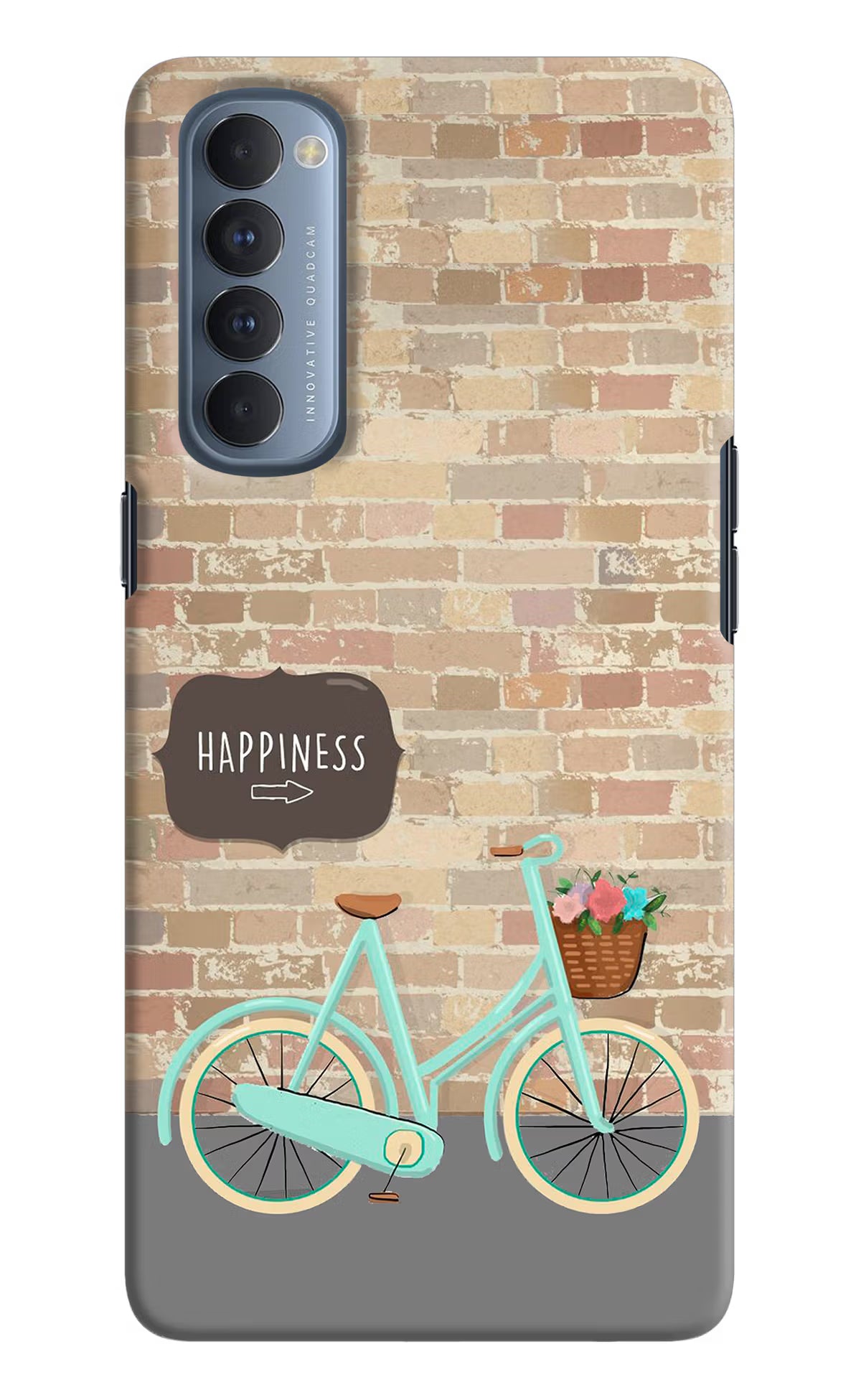 Happiness Artwork Oppo Reno4 Pro Hard Case Back Cover by Casekaro