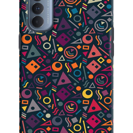Geometric Abstract Oppo Reno4 Pro Hard Case Back Cover by Casekaro