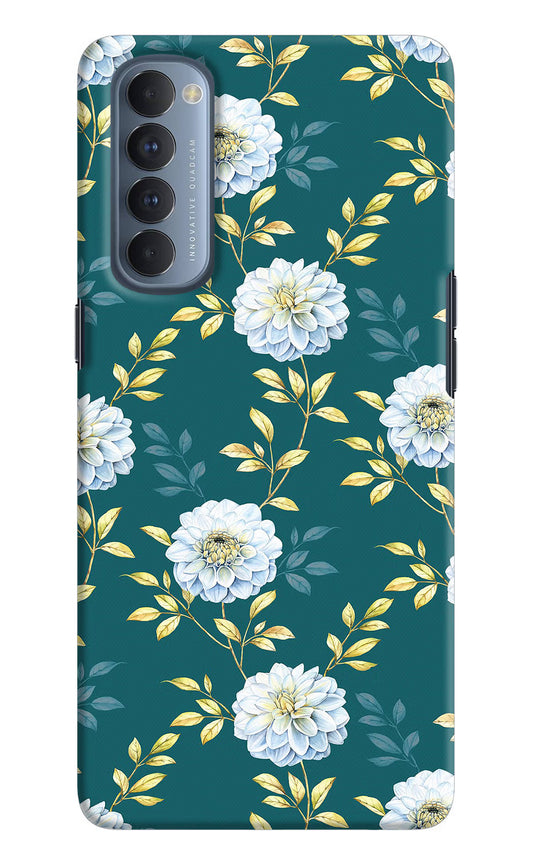 Flowers Oppo Reno4 Pro Hard Case Back Cover by Casekaro