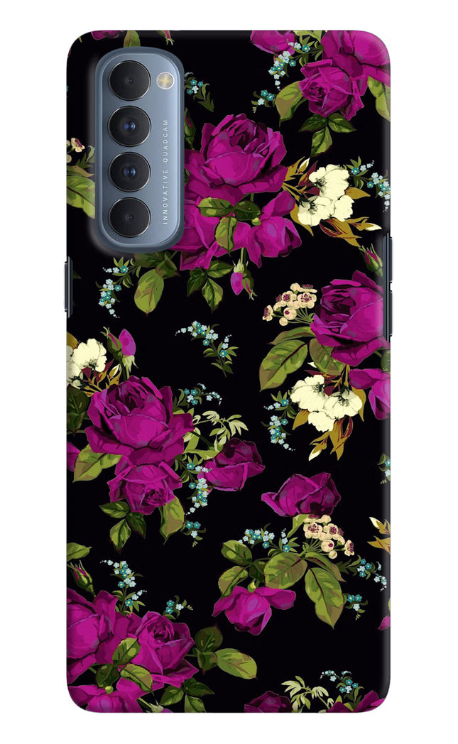 Flowers Oppo Reno4 Pro Hard Case Back Cover by Casekaro