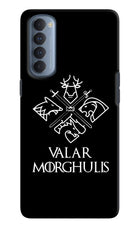 Valar Morghulis | Game Of Thrones Oppo Reno4 Pro Hard Case Back Cover by Casekaro