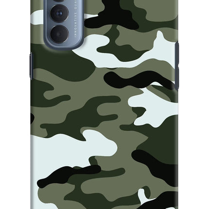 Camouflage Oppo Reno4 Pro Hard Case Back Cover by Casekaro