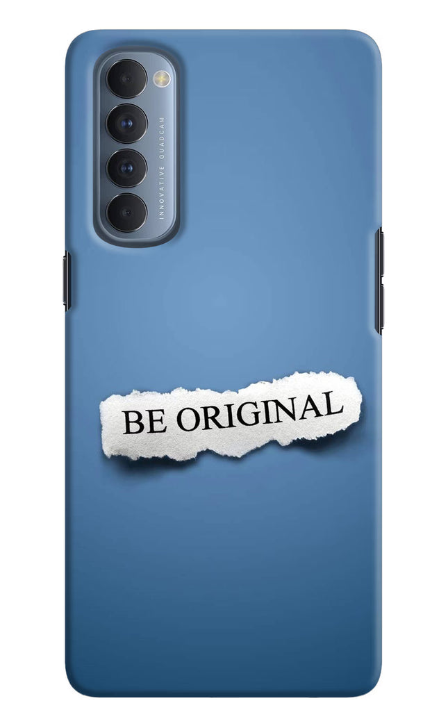 Be Original Oppo Reno4 Pro Hard Case Back Cover by Casekaro