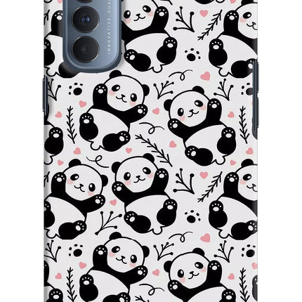 Cute Panda Oppo Reno4 Pro Hard Case Back Cover by Casekaro