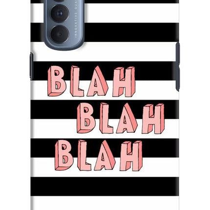 Blah Blah Blah Oppo Reno4 Pro Hard Case Back Cover by Casekaro