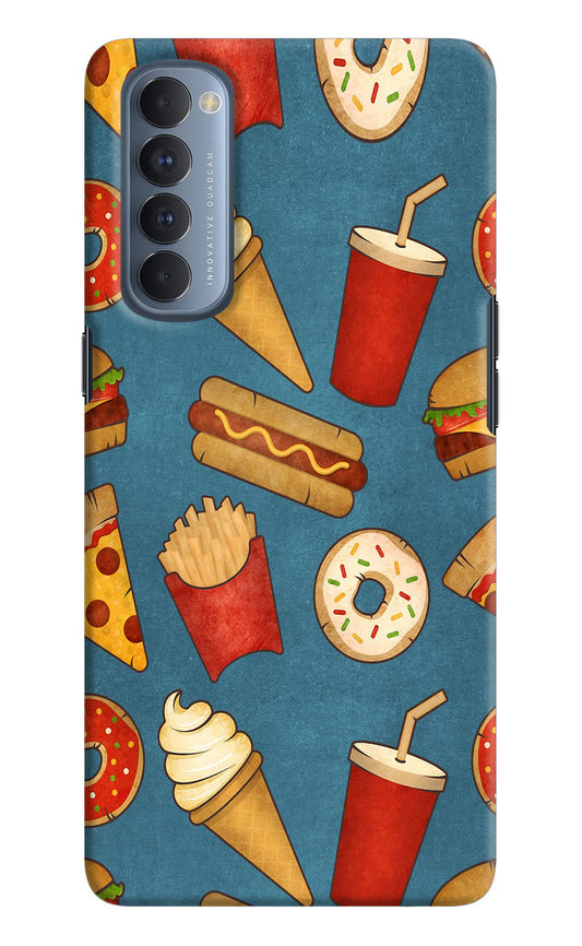 Foodie Oppo Reno4 Pro Hard Case Back Cover by Casekaro
