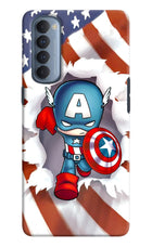 Captain America Oppo Reno4 Pro Hard Case Back Cover by Casekaro
