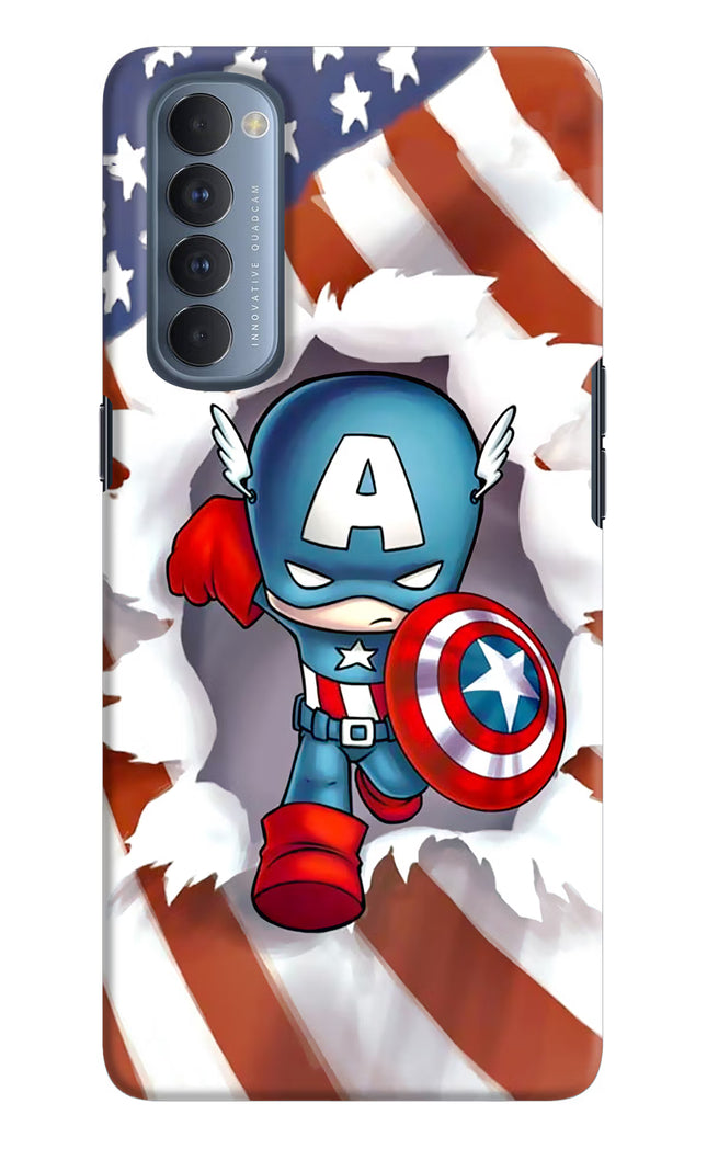 Captain America Oppo Reno4 Pro Hard Case Back Cover by Casekaro