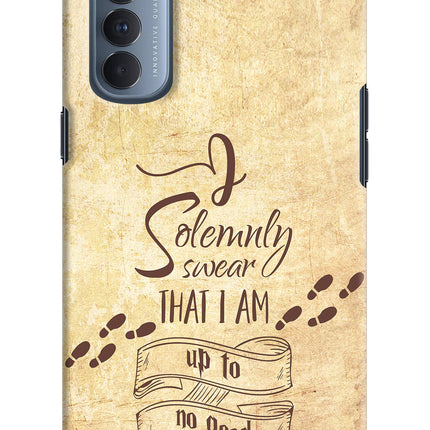 I Solemnly swear that i up to no good Oppo Reno4 Pro Hard Case Back Cover by Casekaro