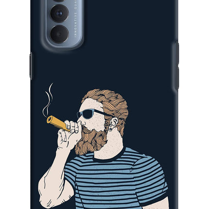 Smoking Oppo Reno4 Pro Hard Case Back Cover by Casekaro