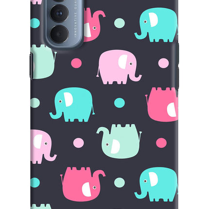 Elephants Oppo Reno4 Pro Hard Case Back Cover by Casekaro
