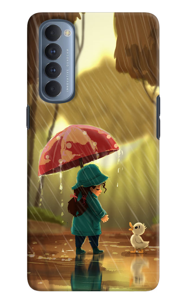 Rainy Day Oppo Reno4 Pro Hard Case Back Cover by Casekaro