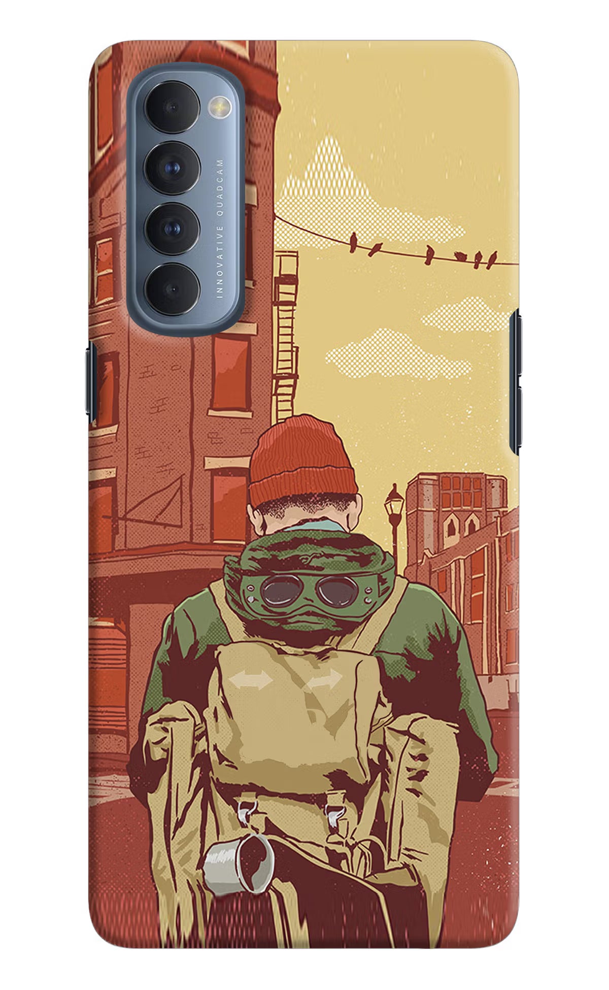 Adventurous Oppo Reno4 Pro Hard Case Back Cover by Casekaro