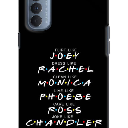 FRIENDS Character Oppo Reno4 Pro Hard Case Back Cover by Casekaro
