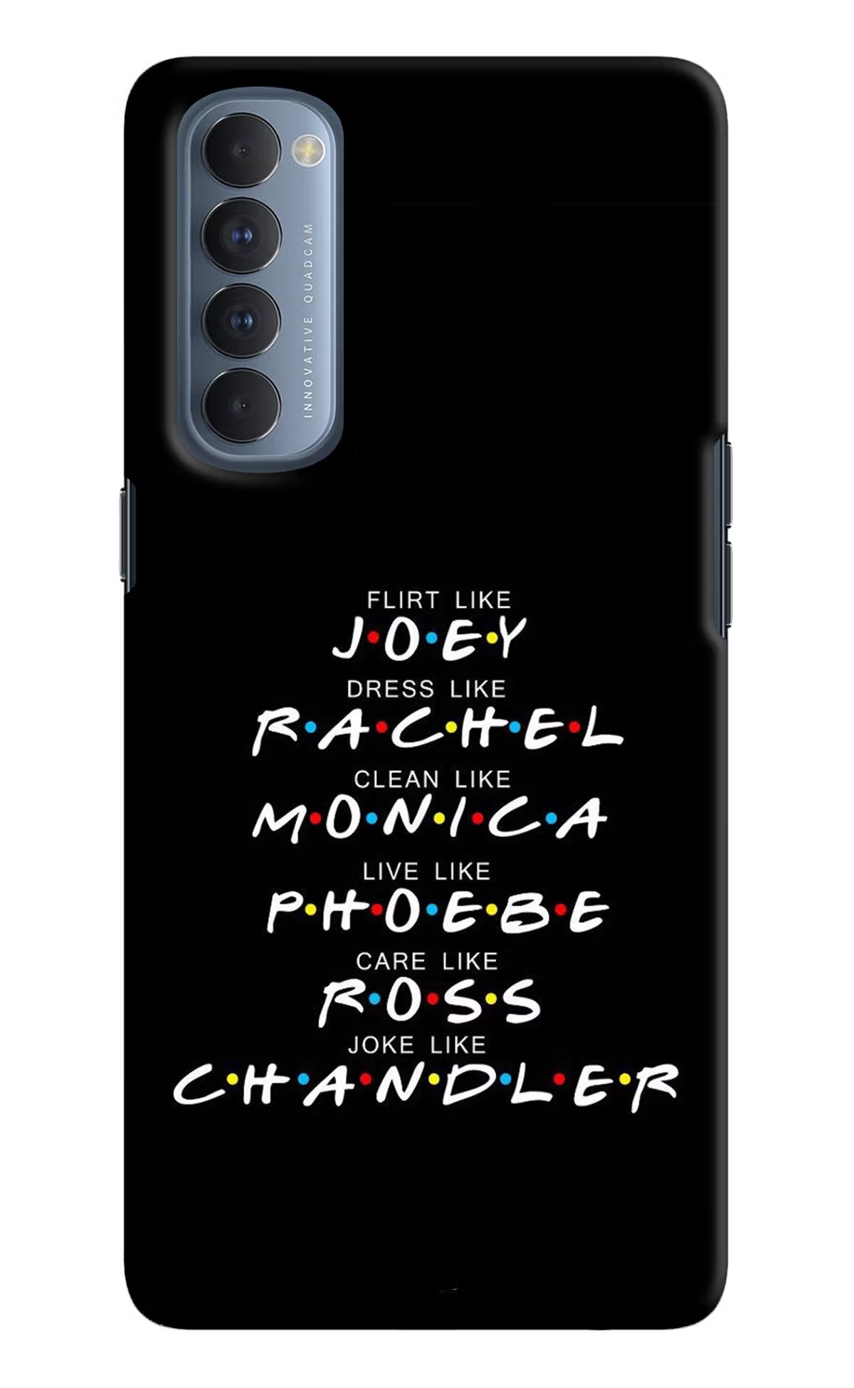 FRIENDS Character Oppo Reno4 Pro Hard Case Back Cover by Casekaro