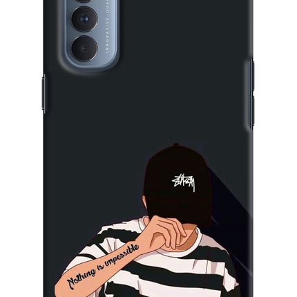 Aesthetic Boy Oppo Reno4 Pro Hard Case Back Cover by Casekaro