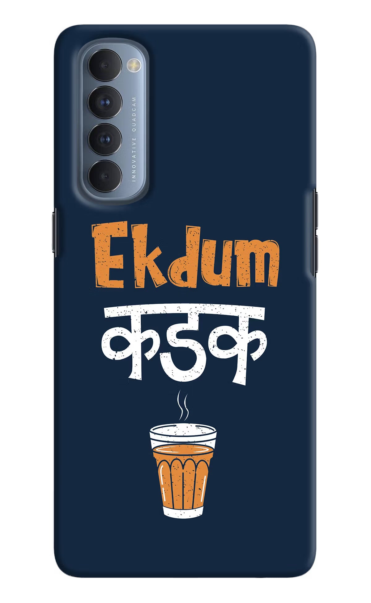 Ekdum Kadak Chai Oppo Reno4 Pro Hard Case Back Cover by Casekaro