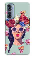Pretty Girl Oppo Reno4 Pro Hard Case Back Cover by Casekaro