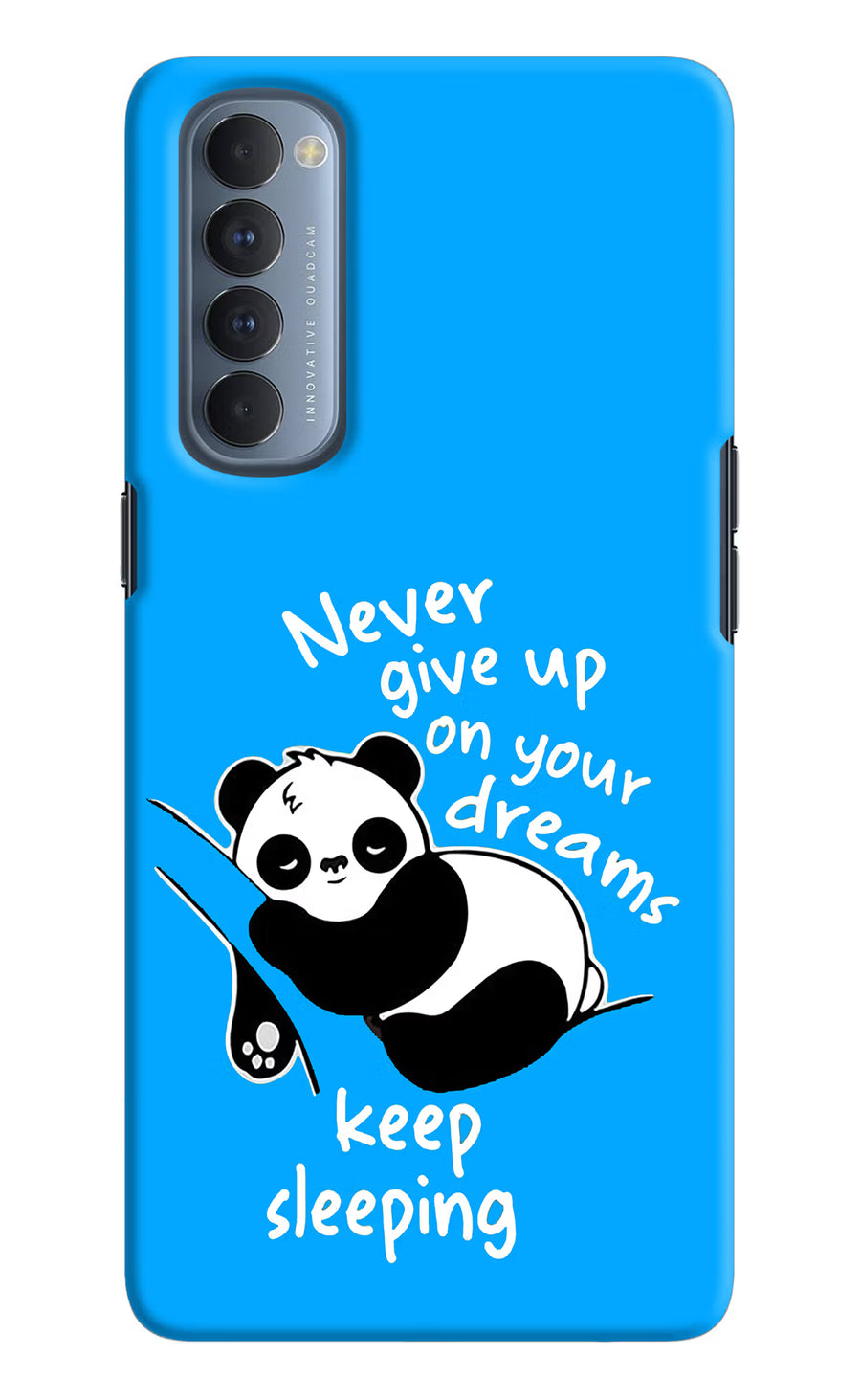 Keep Sleeping Oppo Reno4 Pro Back Cover, Hard case