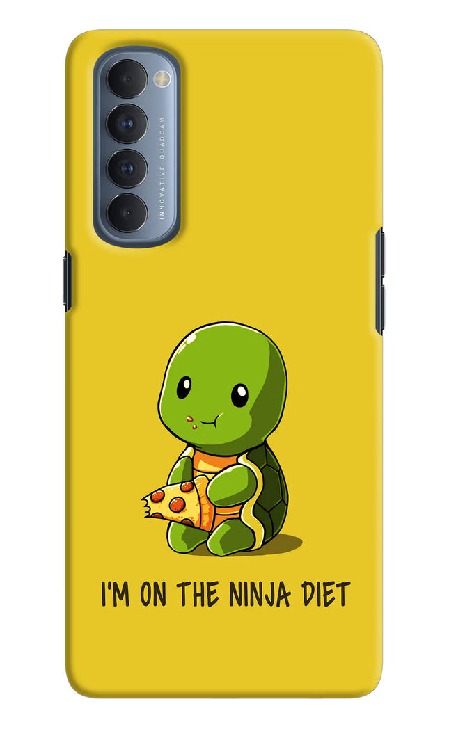I'm on Ninja Diet Oppo Reno4 Pro Hard Case Back Cover by Casekaro
