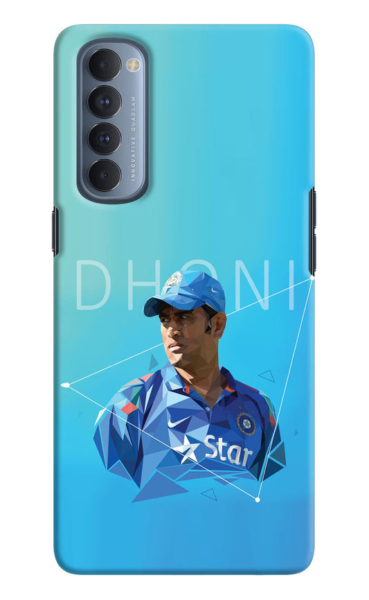 Dhoni Artwork Oppo Reno4 Pro Hard Case Back Cover by Casekaro