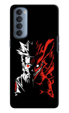 Naruto Two Face Oppo Reno4 Pro Hard Case Back Cover by Casekaro