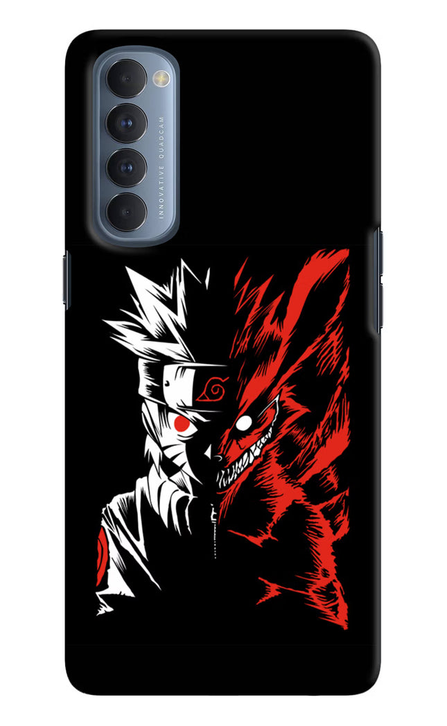 Naruto Two Face Oppo Reno4 Pro Hard Case Back Cover by Casekaro