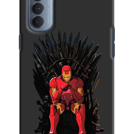 Ironman Throne Oppo Reno4 Pro Hard Case Back Cover by Casekaro