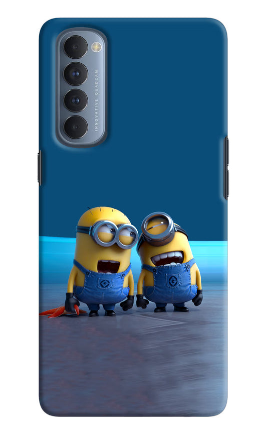 Minion Laughing Oppo Reno4 Pro Hard Case Back Cover by Casekaro