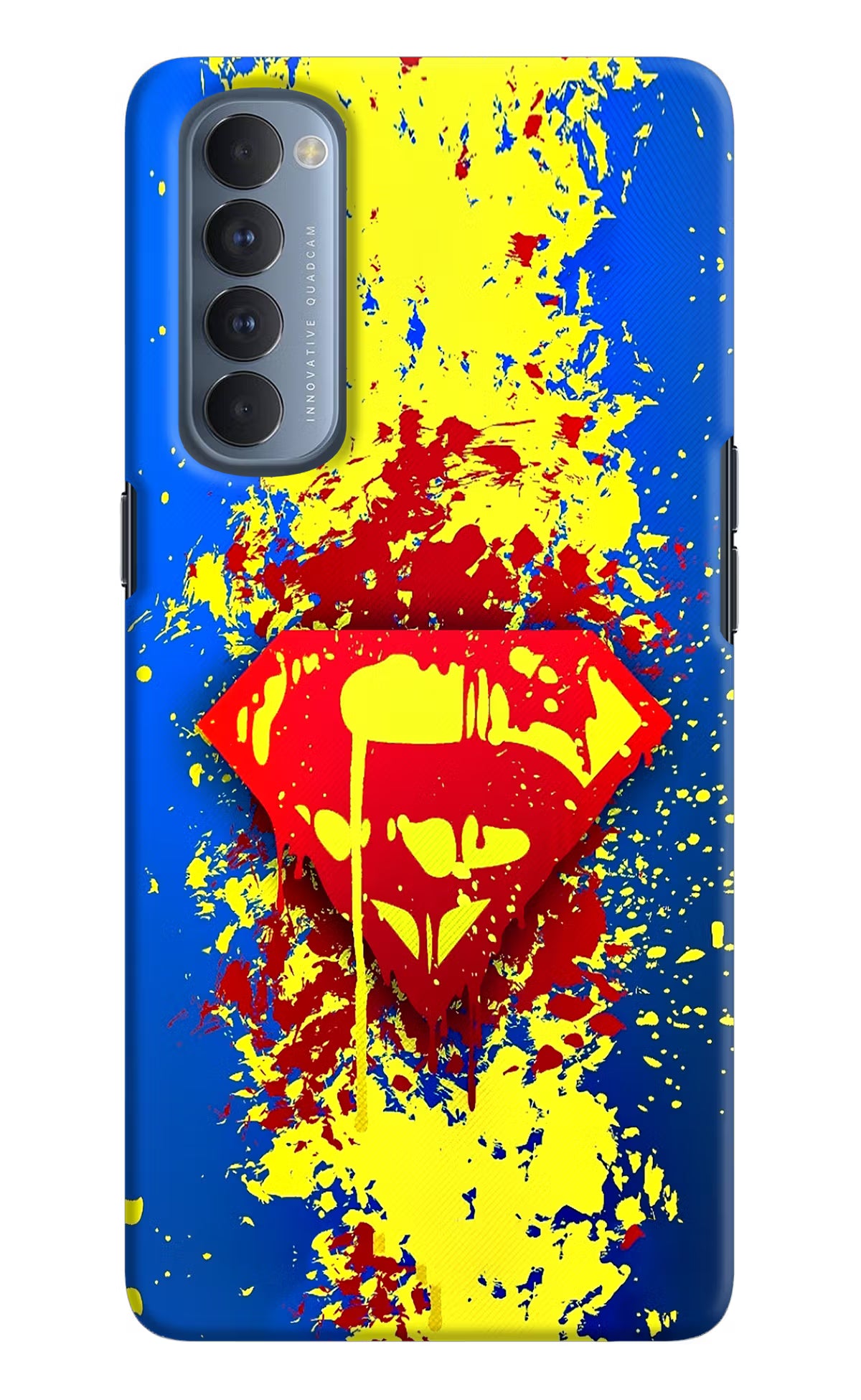 Superman logo Oppo Reno4 Pro Hard Case Back Cover by Casekaro