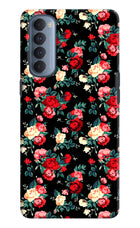 Rose Pattern Oppo Reno4 Pro Hard Case Back Cover by Casekaro