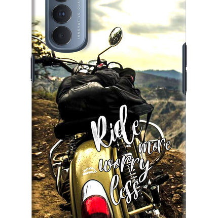 Ride More Worry Less Oppo Reno4 Pro Hard Case Back Cover by Casekaro