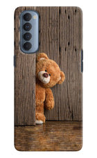 Teddy Wooden Oppo Reno4 Pro Hard Case Back Cover by Casekaro