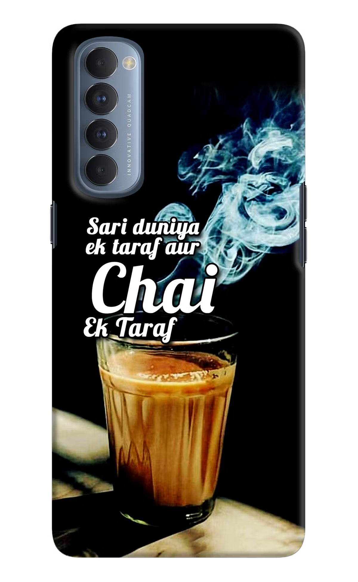 Chai Ek Taraf Quote Oppo Reno4 Pro Hard Case Back Cover by Casekaro