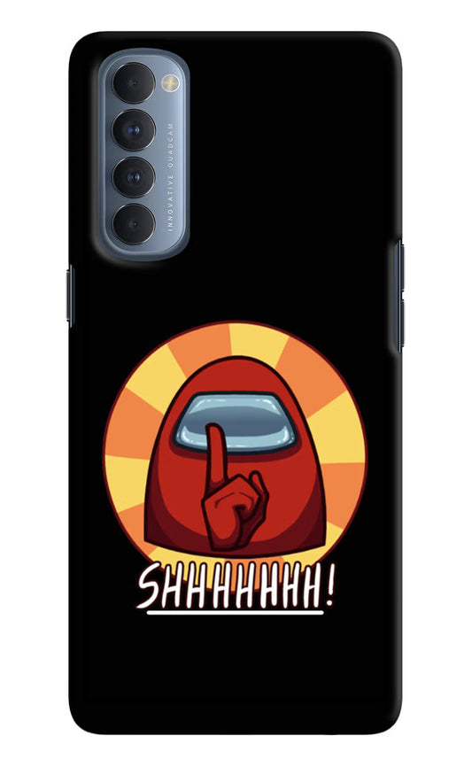 Among Us Shhh! Oppo Reno4 Pro Hard Case Back Cover by Casekaro