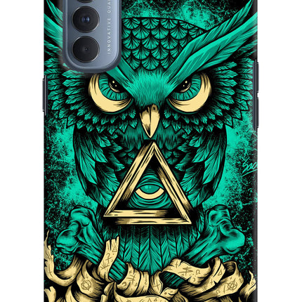 Green Owl Oppo Reno4 Pro Hard Case Back Cover by Casekaro