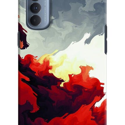 Fire Cloud Oppo Reno4 Pro Hard Case Back Cover by Casekaro